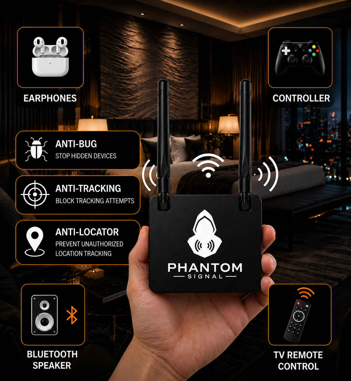 PhantomSignal Pro – Wireless Environment Control Device